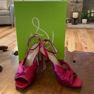 Sam Edelman Fuchsia Satin Heels